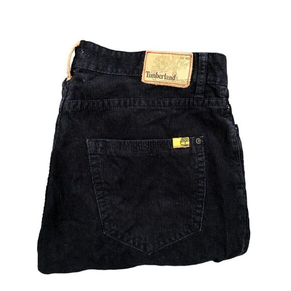 RARE Timberland Corduroy Pants Size 34 Black - Picture 2 of 9